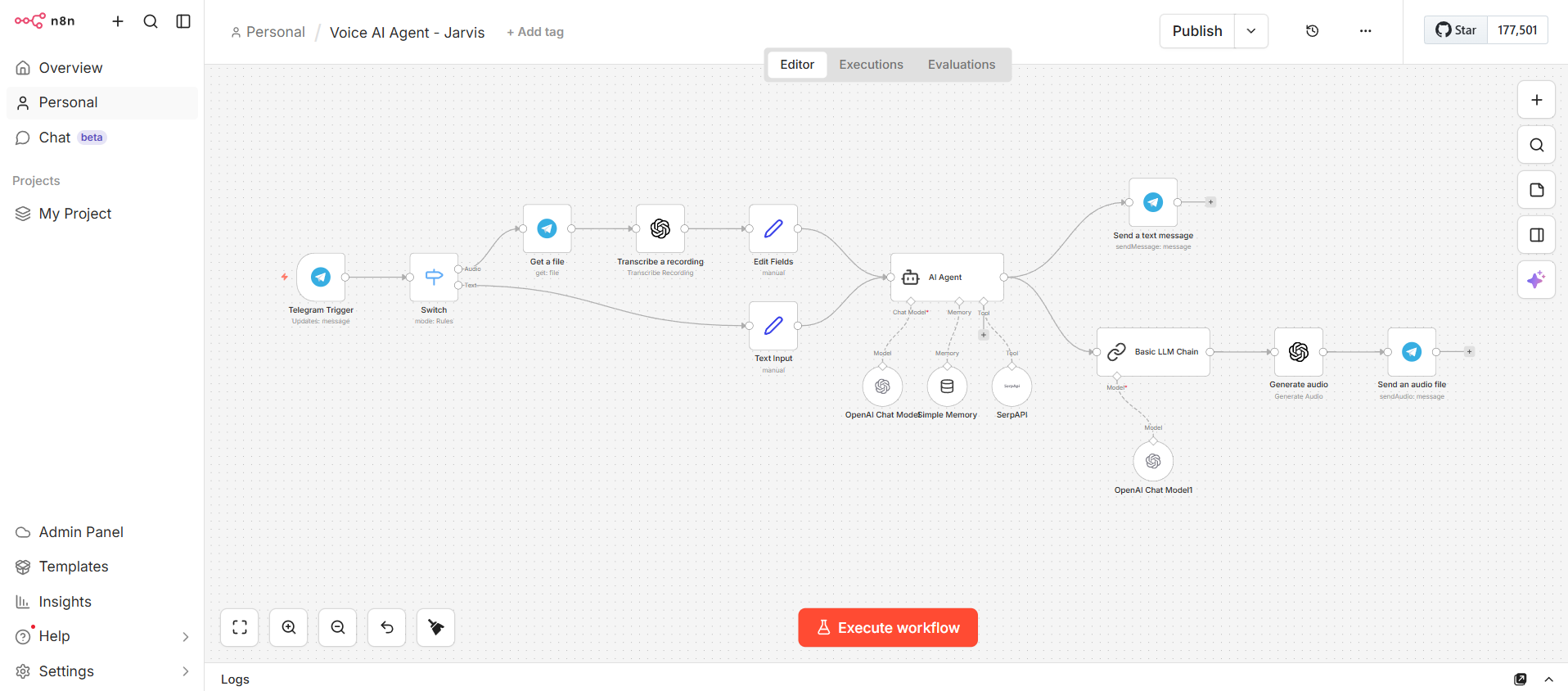 AI Voice Agent Workflow